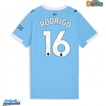 Manchester City Rodri Hernandez #16 Hjemmedrakt Dame 2025-26 Kortermet